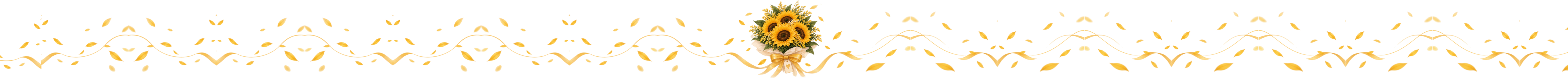 Franja de flores amarillas